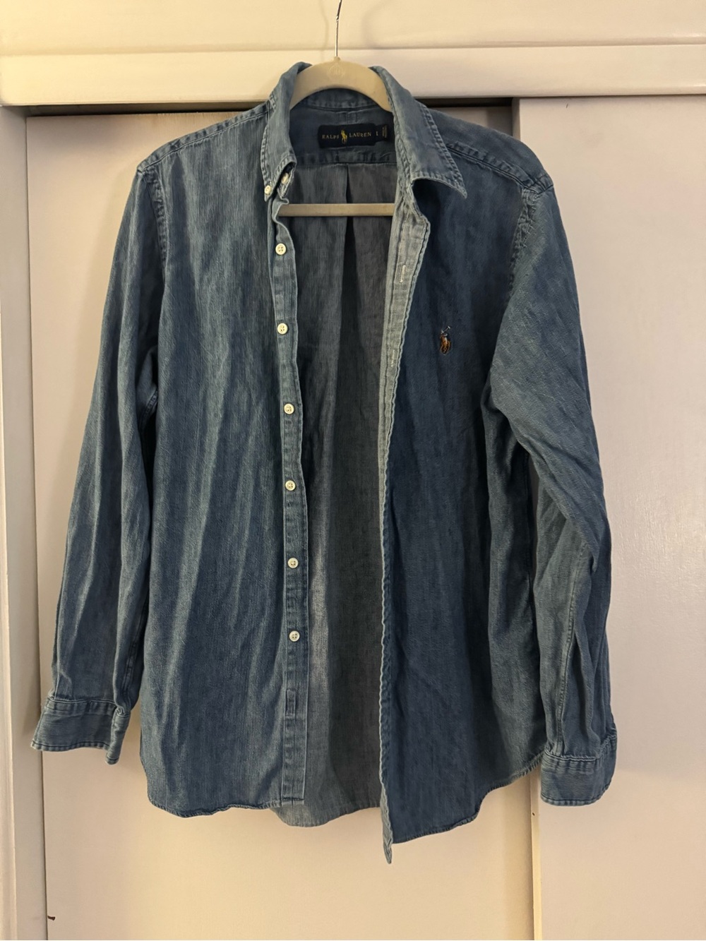 Ralph Lauren Light Blue Denim Button-Down Shirt
